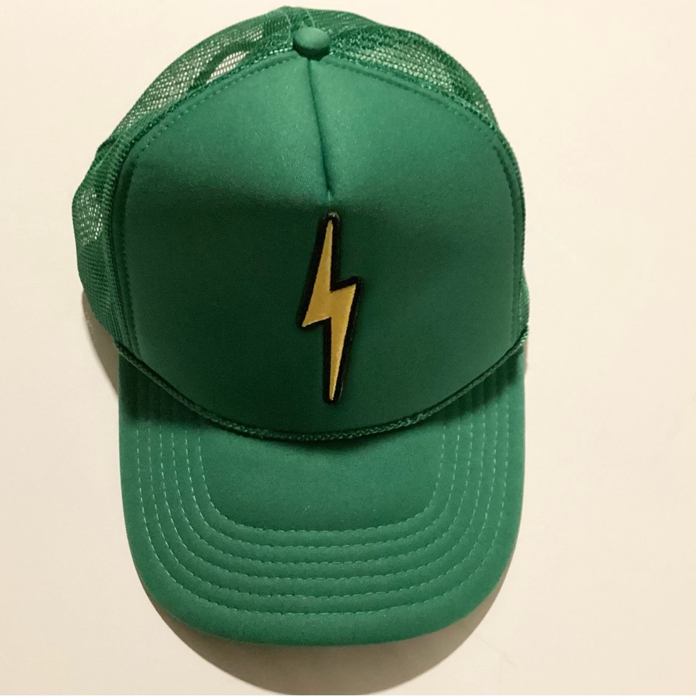 Nwot Local Beach Lightning Bolt Patch Trucker Hat… - image 2